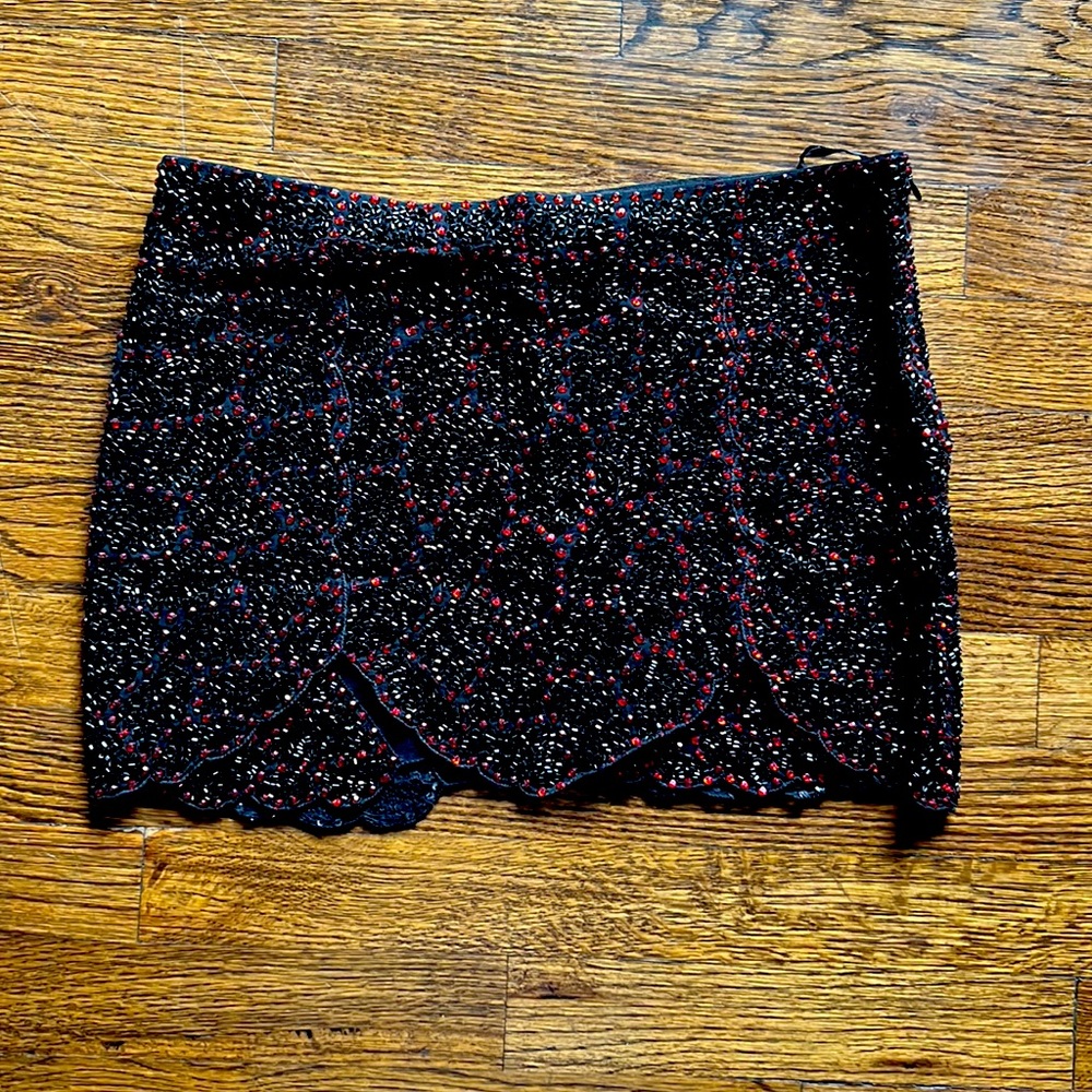 Haute Hippe Beaded Skirt
